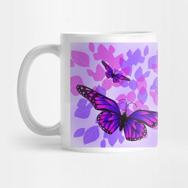 Purple Butterflies by KirtTisdale